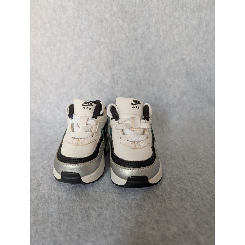 Toddler Nike Air Max Classic Bw Vintage Y2k 2009 Leather Hype 2c White Teal - Picture 14 of 16